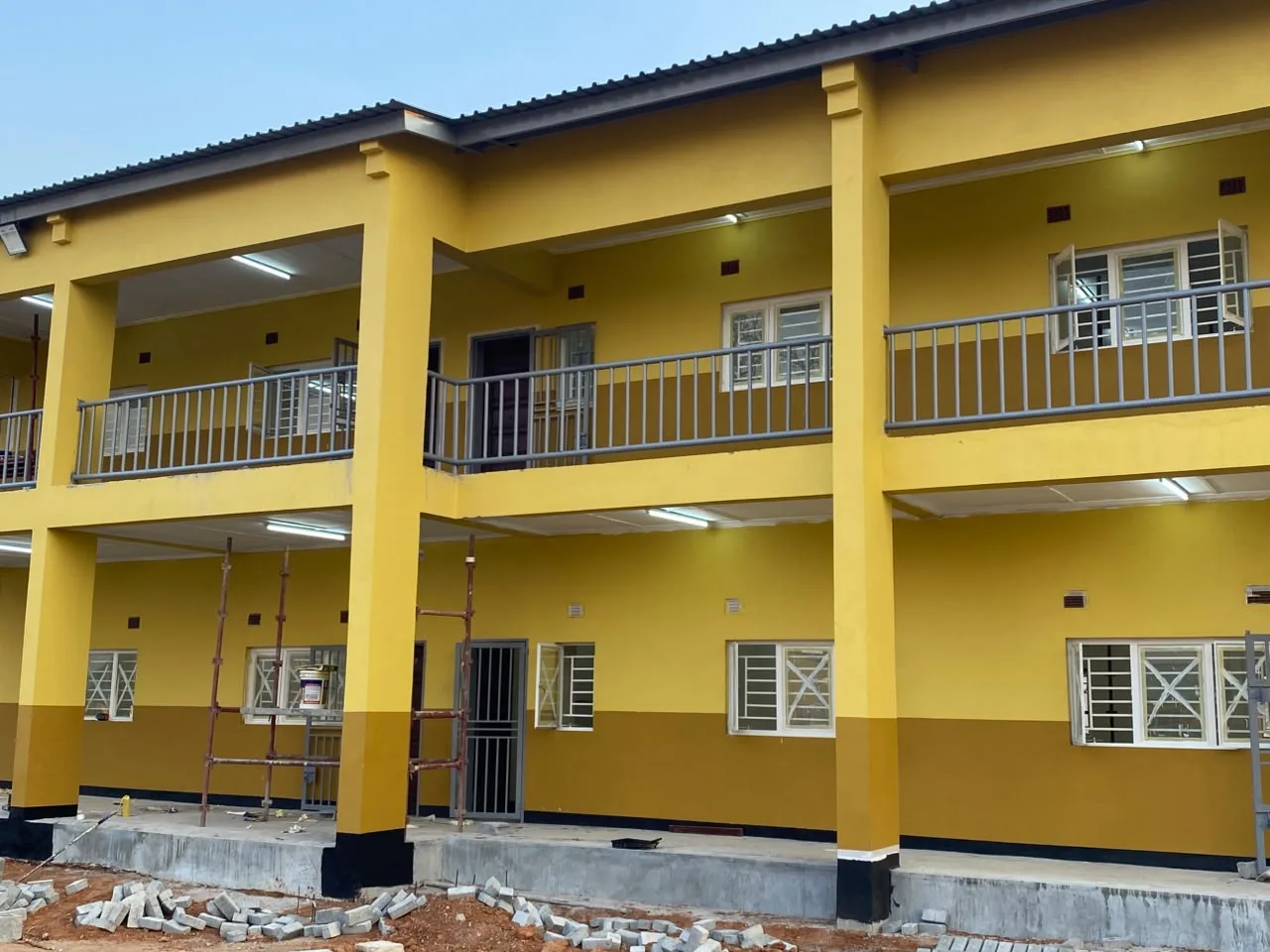 1×3 Double-Storey Classroom Block — Barrick — Manyama Secondary School
